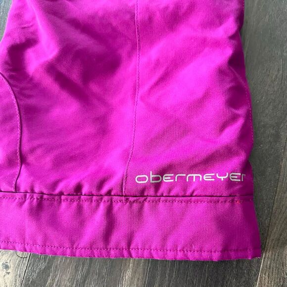 Obermeyer Edie Pant Ski Snow Gear Extending EWS Kids Medium 10-12 Fuchsia Purple - Picture 4 of 7